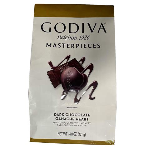 godiva dark chocolate ganache hearts|dark chocolate ganache heart costco.